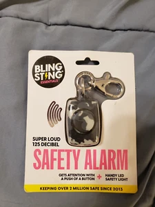 BLING STING Safety Alarm - Super Loud 125 Decibel - Black Grey Camo NEW! - Picture 1 of 3
