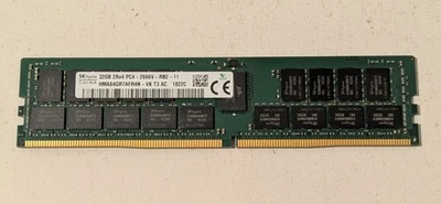 SK hynix 32gb 2Rx4 PC4-2666V-RB2-11 DIMM Server Memory  - Image 1 of 3