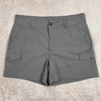 Pantalones Cortos Eddie Bauer Para Mujer Talla 14 Gris Carga Exterior Activo Nylon Ligeros Foto 1 de 4