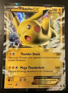 ULTRA RARO Pikachu EX Black Star Promo XY174 Pokemon Holo Lámina Holográfica - Imagen 1 de 2