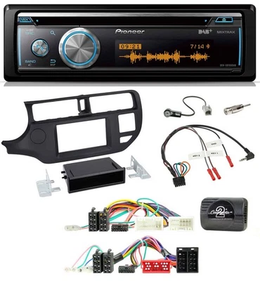 Pioneer Lenkrad DAB USB CD Bluetooth Autoradio für Kia Rio UB 2011-2015 schwarz - Bild 1 von 4