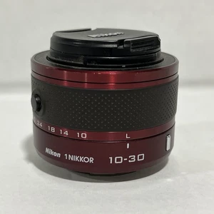 Nikon Nikkor Objektiv 10–30 mm f/3,5–5,6 VR für Nikon 1 rot TEILE FUNKTIONIEREN NICHT - Bild 1 von 6