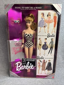 ¡Nuevo! Muñeca Barbie 1959 35 aniversario edición especial 1993 Mattel nueva en caja - Imagen 1 de 9
