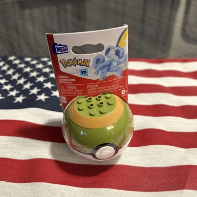 NEW -  Mega Construx Pokemon Series 17 Sobble Figure / Nest Poke Ball - Image 1 of 2