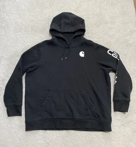 Felpa con cappuccio Carhartt Relaxed Fit donna 2X 20w-22w nera modello n. TS0288-W oversize - Foto 1 di 11