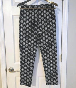Pantalones de pijama Foo Fighters talla pequeña negros con logotipo FF en blanco mercancía oficial - Imagen 1 de 5
