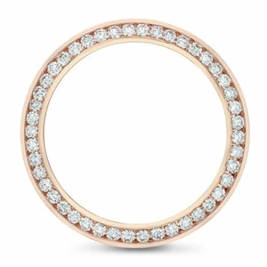 DAY-DATE 41MM 3.15CT CHANNEL SET NATURAL DIAMOND BEZEL FOR ROLEX 18K ROSE GOLD - Picture 1 of 5