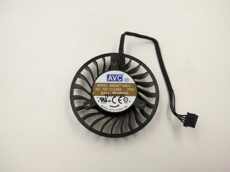 Cooler Fan For QUADRO P4000 M4000 BAZA0714B2U 64mm 4Pin 12V 0.6A Graphics Card - Image 1 of 4