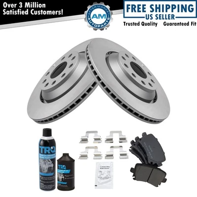 Rear Brake Pad & Rotor Kit Fits 2016-2021 Volkswagen GTI 2006-2007 Passat - Image 1 of 4