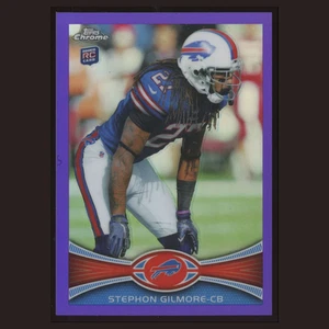 Stephon Gilmore Rookie /499 Purple Refractor #26 2012 Topps Chrome Buffalo Bills - Picture 1 of 4