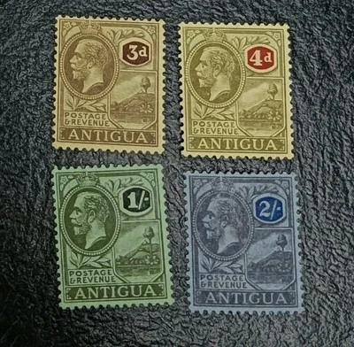 ANTIGUA 1921 3d 4d 1s 2s  SG 55 56 57 58 Sc 58 59 60 61 MLH - Image 1 of 2