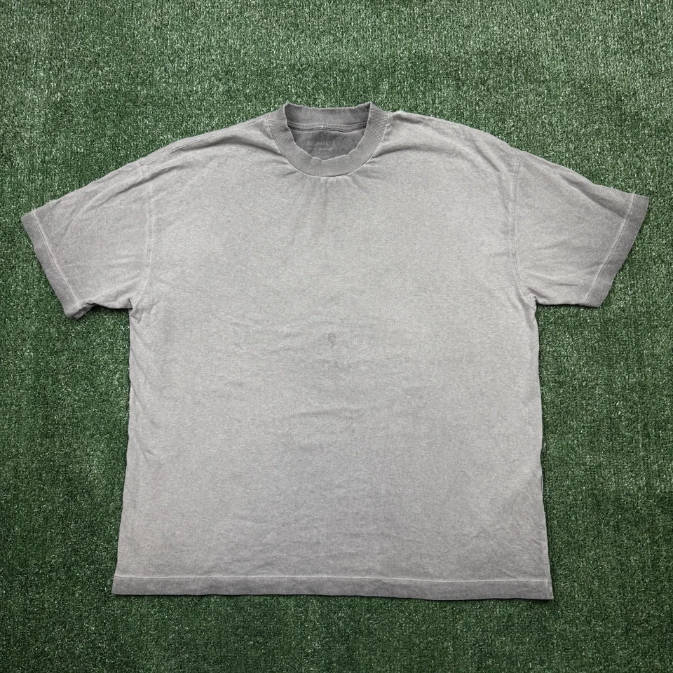 Camiseta All Saints Para Hombre Talla M Gris Manga Corta Cuello Redondo Envejecida De Gran Tamaño Foto 1 de 4