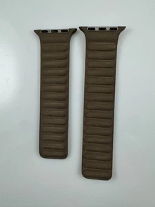 Bracelet maillon magnétique tissé fin original Apple Watch 42 mm 41 mm 40 mm taupe SM - Photo 1 sur 9