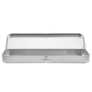 Caja de almacenamiento de suministros de arte Estuche para lápices Viaje Miss School Metal para lápices Lata - Imagen 1 de 12