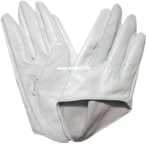 New (City Desires) Women's  Real Goatskin Leather Palm-Half Driving Gloves - Picture 1 of 18