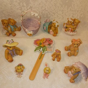 Cherished Teddies Spring Theme Lot Of 11 Pieces EUC - Picture 1 of 24