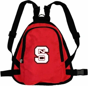 NORTH CAROLINA NC STATE WOLFPACK DOG CAT MINI BACKPACK HARNESS w/LEASH 2 SIZES - Picture 1 of 4