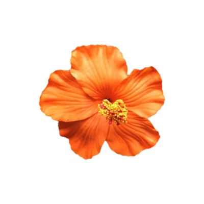Hibiscus Foam Artificial Flower Hair Clip Luau Cruise Tropical Wedding Headwear - Image 1 of 4