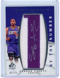 2007-08 Upper Deck SPx By The Number Letter Auto Shareef Abdur-Rahim #47/75 - Picture 1 of 2