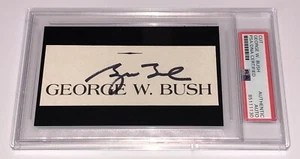 George W Bush Signed Autograph Cut PSA/DNA Slabbed President #43 Auto Republican - Picture 1 of 2