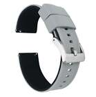 Samsung Galaxy Watch4 Elite silicone gris cool haut noir bas montre bracelet de montre