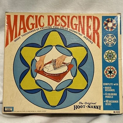 1967 Vintage MAGIC DESIGNER Children's Toy, Geometric Color Art Game - Image 1 of 4