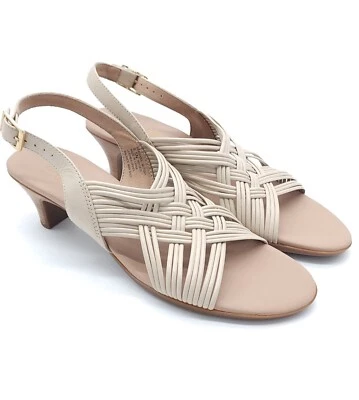 MUNRO Marianna Slingback Beige Sandals Stylish Comfort Women's Size 9.5 Narrow - Image 1 of 4