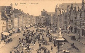 België - LEUVEN (Vl. Br.) Oude markt - Le vieux marché - Imagen 1 de 2