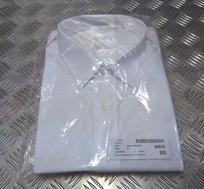 Camisa Blanca RN & WRN Manga Larga y Corta Patrón Azul Marino Real Tallas Surtidas - NUEVA Foto 1 de 4