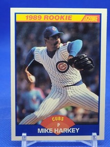 1989 Score Baseball Mike Harkey #624 Chicago Cubs Rookie RC