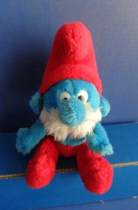 DE COLECCIÓN PAPA PITUFO PELUCHE - PEYO 1979 SCHLEICH - WALLACE BERRIE - Imagen 1 de 9