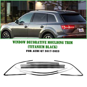 Window Strip Trim Weatherstrip Moulding Decorative For AUDI Q7 2017-2024 10PCS - Picture 1 of 23