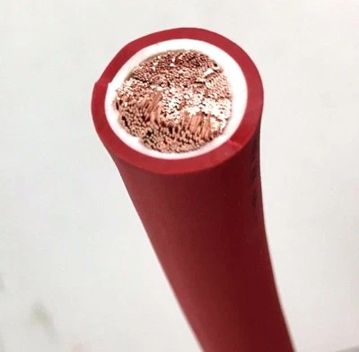 Cable de batería calibre 1/0 o 2/0 AWG cable de alimentación de cobre puro extremo hecho en EE. UU. Foto 1 de 4