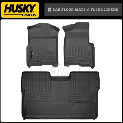 Husky Liners® Weatherbeater™ Floor Mats for 2009-2014 Ford F-150 Crew Cab - Image 1 of 4
