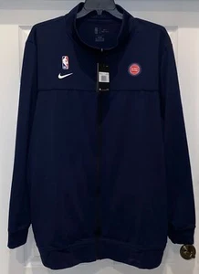 NIKE NBA Detroit Pistons Team Issue Navy Blue Basketball Track Jacket Mens 3XLT - Picture 1 of 3