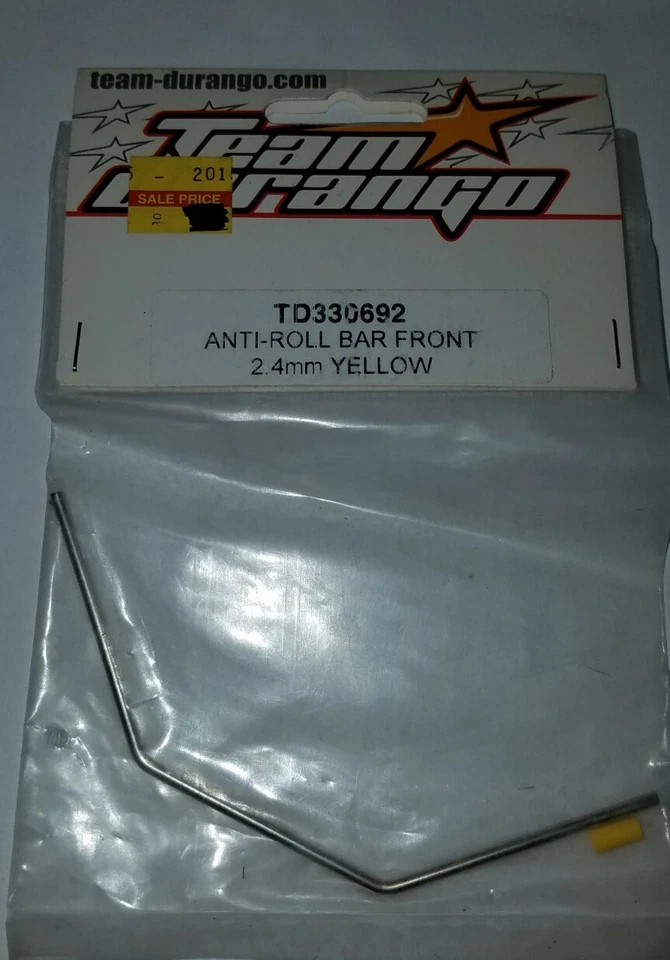 Team Durango Front Anti Roll Bar Sway Bar Rc Racing Truck Buggy Yellow TD330692 - Image 1 of 1