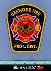 OAKWOOD VFD ILLINOIS Volunteer Fire Rescue Shoulder Patch ACORN OAK TREE LEAVES