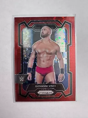 2024 Panini Prizm WWE - #144 Giovanni Vinci Red Disco /99 - Image 1 of 2