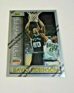 1996 TOPPS - DAVID ROBINSON CENTER SAN ANTONIO SPURS HOLDING COURT HC 13 - Picture 1 of 5