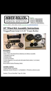 ⭐️Assembly Instructions /Wheel Patented Adapter Kit / TriggerPoint Roller - Picture 1 of 12