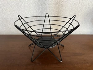 Fred Press Rubel Iron Wire Basket MID CENTURY MODERN SHACKNOVE WEINBERG ERA - Picture 1 of 5