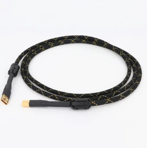 Cable de datos USB 2.0 A-B audio chapado en oro cable USB A a B decodificador impresora Nueva - Imagen 1 de 5