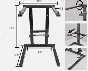 Pyle Universal Portable Foldable Computer Laptop Stand - Black PLPTS35 - Picture 1 of 12