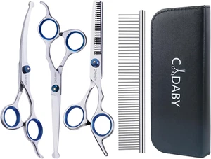 Dog Grooming Scissors with Safety round Tips,5 in 1 Dog Grooming Scissors Kit... - Picture 1 of 1