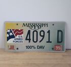 Mississippi License Plate 4091 D