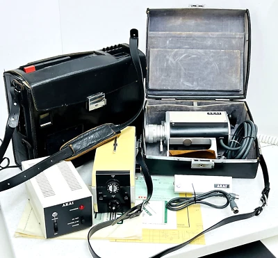 AKAI VTS-110 Sistema Video VTR Portatile VT-110/VM-110/VTU-E/VC-110 Ottime Condizioni! - Immagine 1 di 4