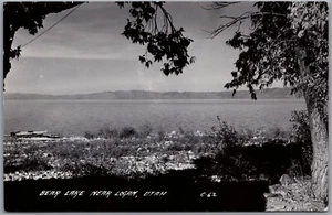 Postcard RPPC c1951 Bear Lake Utah near Logan Scenic View to Delia Alberta - Picture 1 of 2