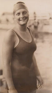 1921 Press Photo US Swimmer Ethelda Bleibtrey, World Champ and Record Holder - Picture 1 of 2