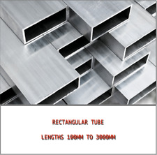 Aluminium RECTANGULAR TUBE Sections. Metric sizes. Lengths: 100mm to 3000mm