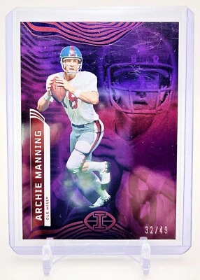 2023 Panini Chronicles Draft Illusions Purple Archie Manning /49 SP Ole Miss - Image 1 of 2